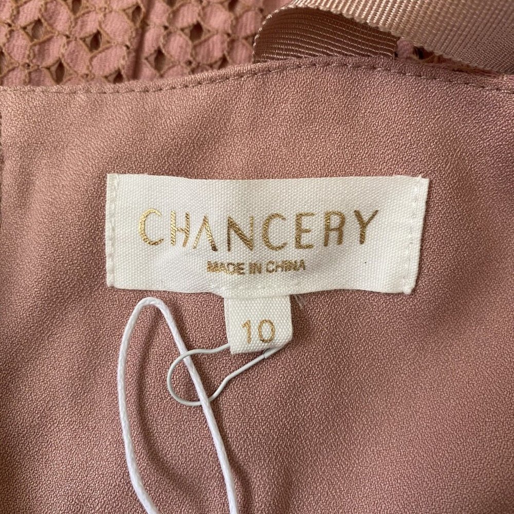 Chancery The Label Women's Size 10 Blush Pink Mica Lace Midi Dress New NWT Party - Picture 11 of 15